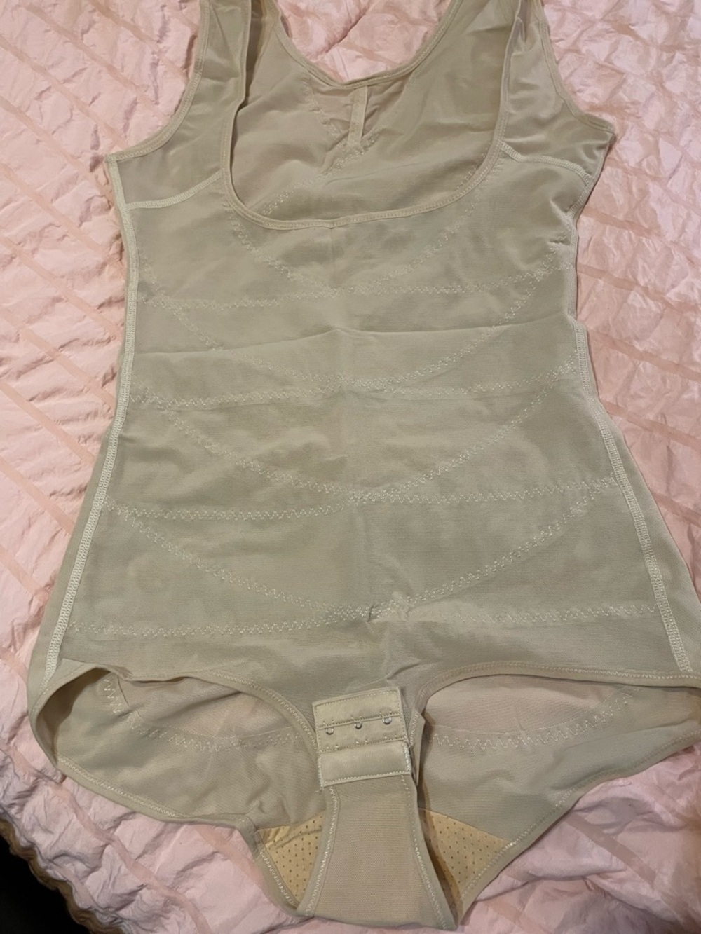 Brabic beige sleeveless bodysuit shapewear